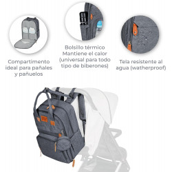 MOCHILA STORAGE GRIS OSCURO