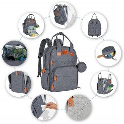 MOCHILA STORAGE GRIS OSCURO
