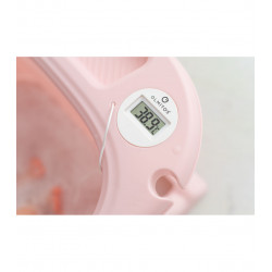 BAÑERA PLEGABLE CON HAMACA SILICONA ROSA