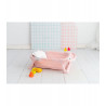 BAÑERA PLEGABLE CON HAMACA SILICONA ROSA