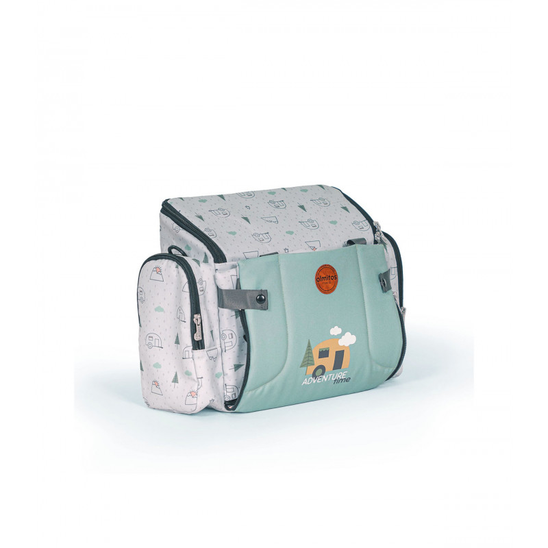 TRONA PORTATIL MOCHILA VERDE AGUA