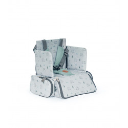 TRONA PORTATIL MOCHILA VERDE AGUA