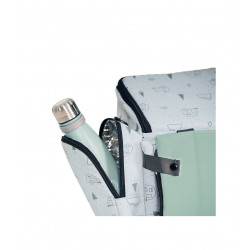 TRONA PORTATIL MOCHILA VERDE AGUA