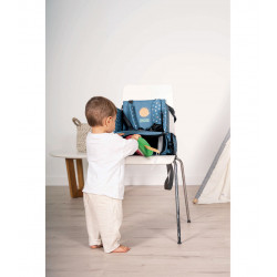 TRONA PORTATIL MOCHILA AZUL