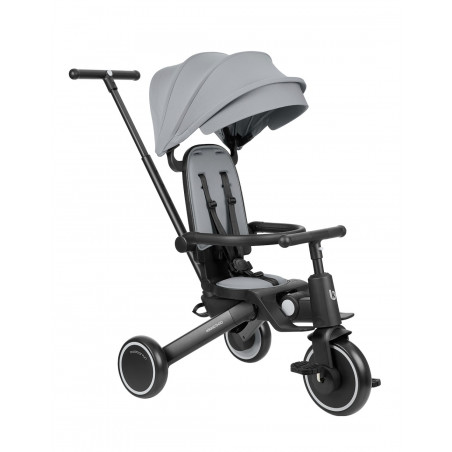 TRICICLO PLEGABLE 8 EN 1 TRIX GRIS