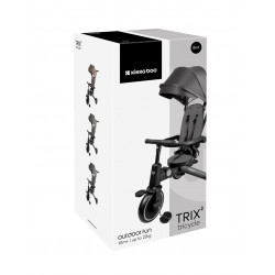 TRICICLO PLEGABLE 8 EN 1 TRIX GRIS