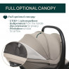 TRÍO BELLAGIO 2.0 CON FLEXI Y FIRST SEAT RECLINE BEIG