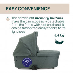 TRÍO BELLAGIO 2.0 CON FLEXI Y FIRST SEAT RECLINE VERDE