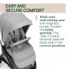 TRÍO BELLAGIO 2.0 CON FLEXI Y FIRST SEAT RECLINE GRIS CLARO