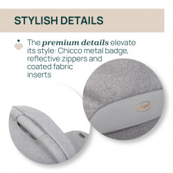 TRÍO BELLAGIO 2.0 CON FLEXI Y FIRST SEAT RECLINE GRIS CLARO