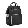 MOCHILA MATERNAL SIENA NEGRO/PLATA
