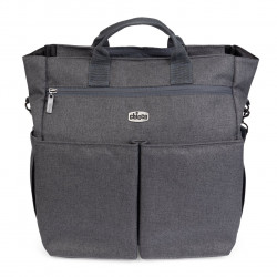 BOLSO MATERNAL BLACK SATIN
