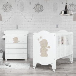 CUNA COLECHO 120X60 SLEEPY BEAR BCO/TIER