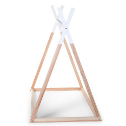 CAMA TIPI 140X70 NATURAL/BLANCO