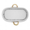 SABANA BAJERA CAPAZO PACK 2 UNDS VICHY10 GRIS