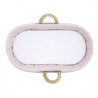 SABANA BAJERA CAPAZO PACK 2 UNDS VICHY10 ROSA