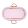 SABANA BAJERA CAPAZO PACK 2 UNDS VICHY10 ROSA