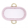 SABANA BAJERA CAPAZO PACK 2 UNDS VICHY10 ROSA