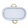 SABANA BAJERA CAPAZO PACK 2 UNDS VICHY10 CELESTE