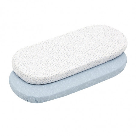 SABANA BAJERA CAPAZO PACK 2 UNDS FOREST AZUL