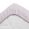 SABANA BAJERA CUNA 60 PACK 2 UNDS VICHY10 ROSA