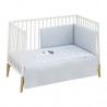 COLCHA+PROTECTOR CUNA 70 BE OCEAN GRIS 70X140X3CM