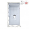 COLCHA+PROTECTOR CUNA 70 BE OCEAN GRIS 70X140X3CM