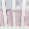 COLCHA+PROTECTOR CUNA 60 CASTI ROSA
