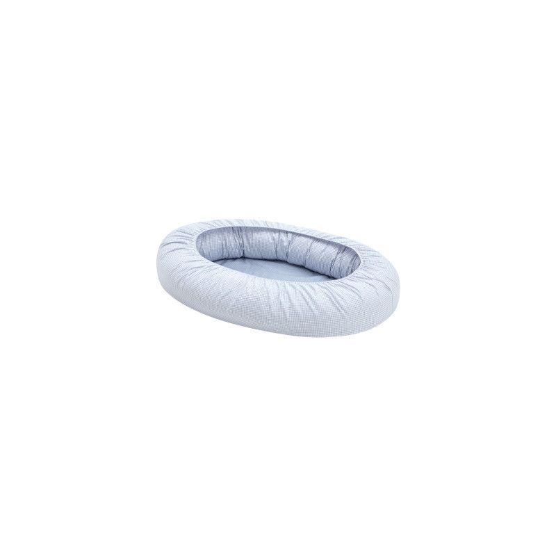 CUNA NIDO BEBE VICHY10 CELESTE 55X90X15CM