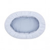 CUNA NIDO BEBE VICHY10 CELESTE 55X90X15CM