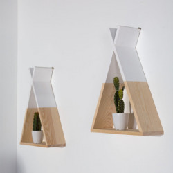ESTANTERIA TIPI NATURAL/BLANCO