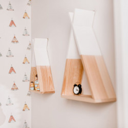ESTANTERIA TIPI NATURAL/BLANCO