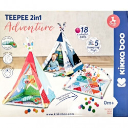 TEEPEE 2 en 1 ADVENTURE ROJO