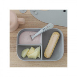 SET VAJILLA+TAZA SILICONA ROSA