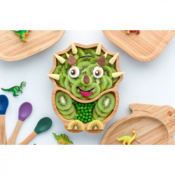PLATO BAMBOO DINO VERDE ECO RASCALS