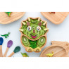 PLATO BAMBOO DINO VERDE ECO RASCALS