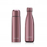 BOTELLA TERMICA 500 ML Y TERMO LÍQUIDOS MYBABY&ME 500ML ROSE.