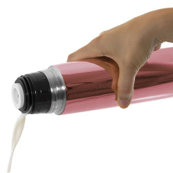 BOTELLA TERMICA 500 ML Y TERMO LÍQUIDOS MYBABY&ME 500ML ROSE.