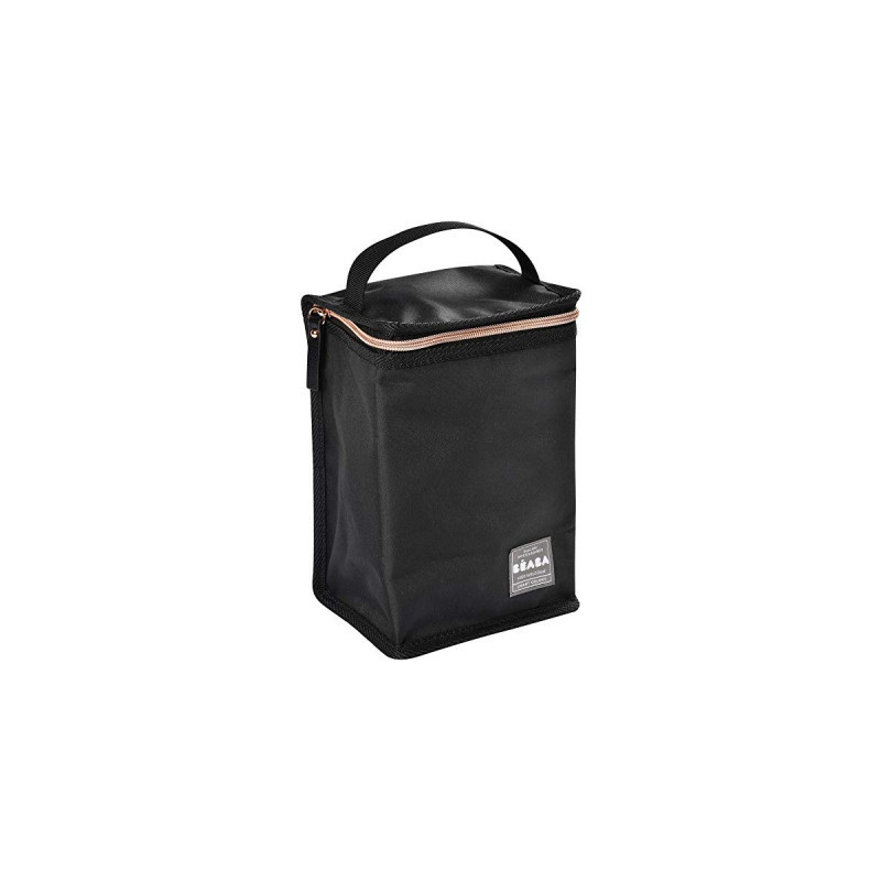 ESTUCHE COMIDA ISOTERMICA NEGRO/ORO ROSA