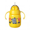 VASO DE APRENDIZAJE CON CAÑA 300ML AMARILLO