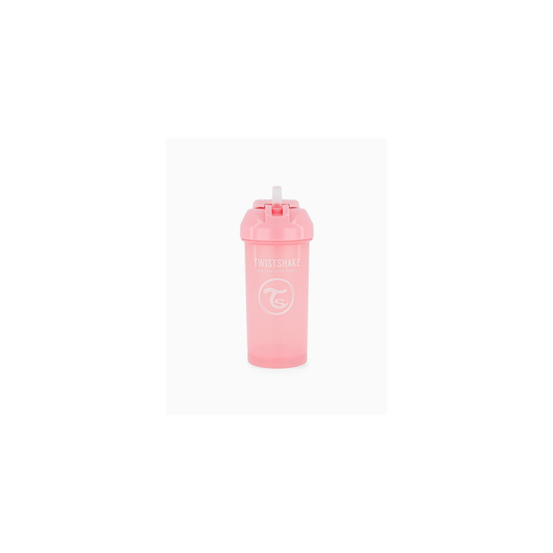 Vaso con pajita 360 ml 6+meses – Rosa pastel