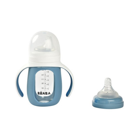 BIBERON CON ASAS CRISTAL 210M L WINDY BLUE