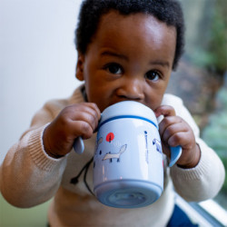 VASO APRENDIZAJE C/ASAS SIPPEE 300ML AZUL