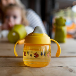 VASO APRENDIZAJE C/ASAS SIPPEE 190ML AMARILLO
