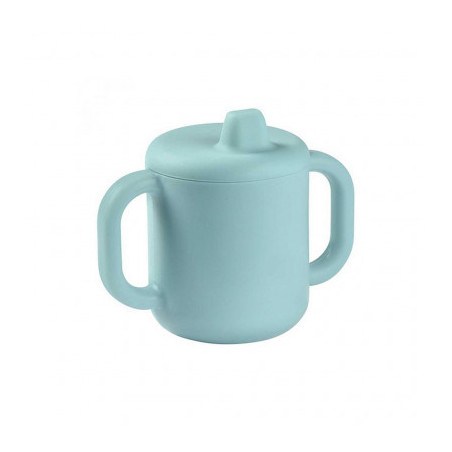 TAZA DE APRENDIZAJE SILICONA AZUL