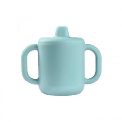 TAZA DE APRENDIZAJE SILICONA AZUL