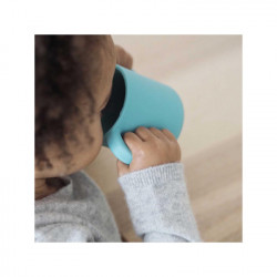 TAZA DE APRENDIZAJE SILICONA AZUL