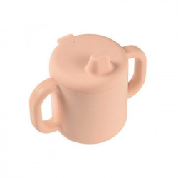 TAZA DE APRENDIZAJE SILICONA ROSA