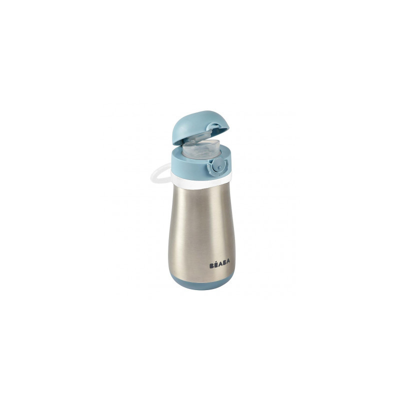 BOTELLA CANTIMPLORA INOX 350ML C/ASAS AZUL