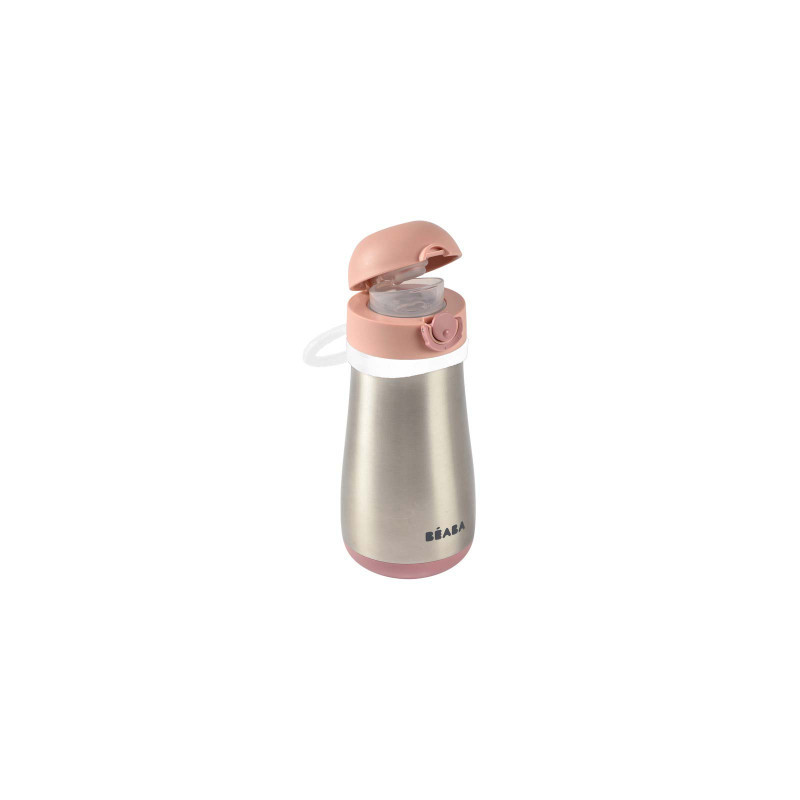 BOTELLA CANTIMPLORA INOX 350ML C/ASAS ROSA